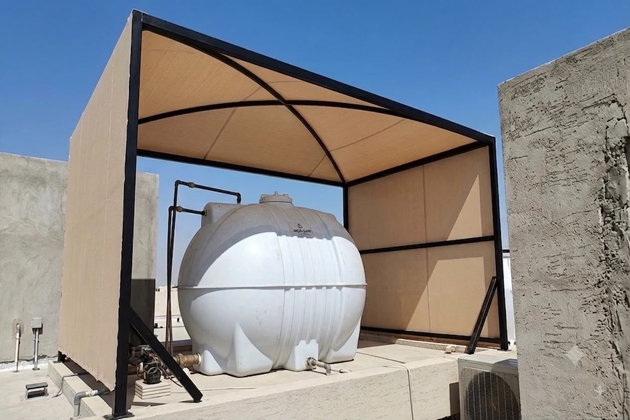 مظلات PVC للخزانات